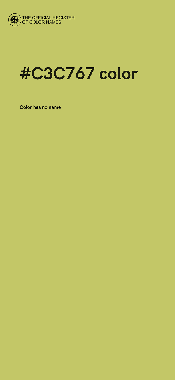 #C3C767 color image