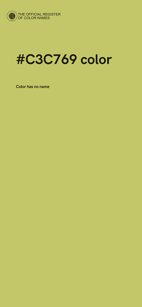 #C3C769 color image
