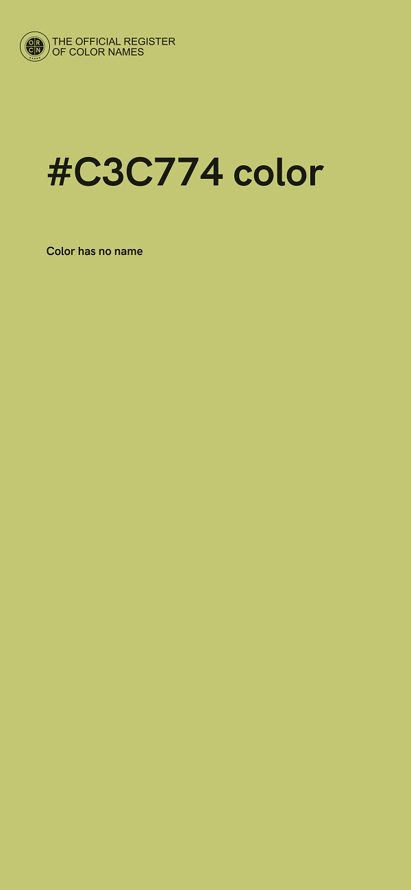 #C3C774 color image