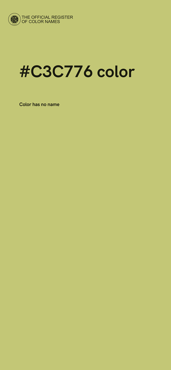 #C3C776 color image