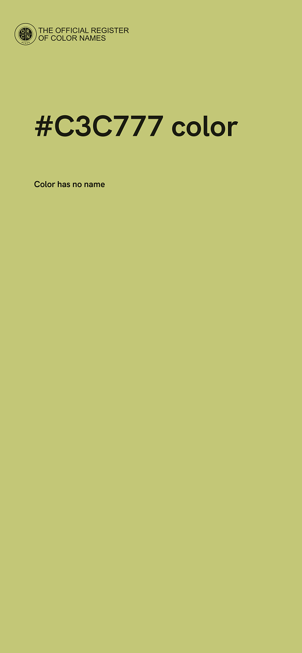 #C3C777 color image