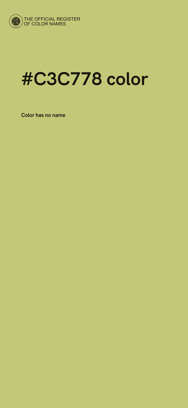 #C3C778 color image