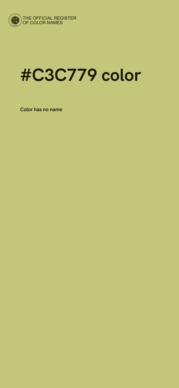 #C3C779 color image