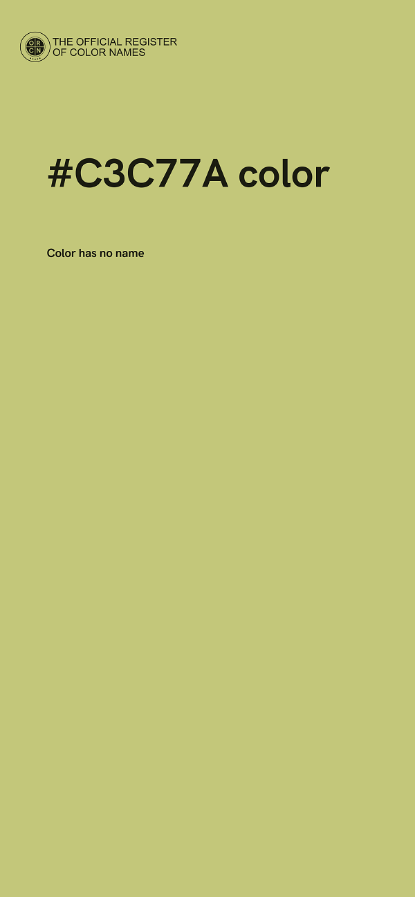 #C3C77A color image
