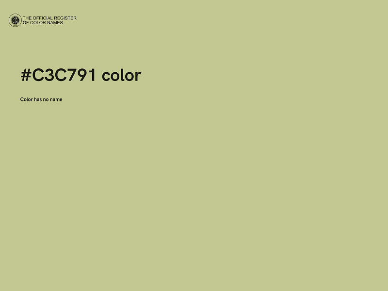 #C3C791 color image