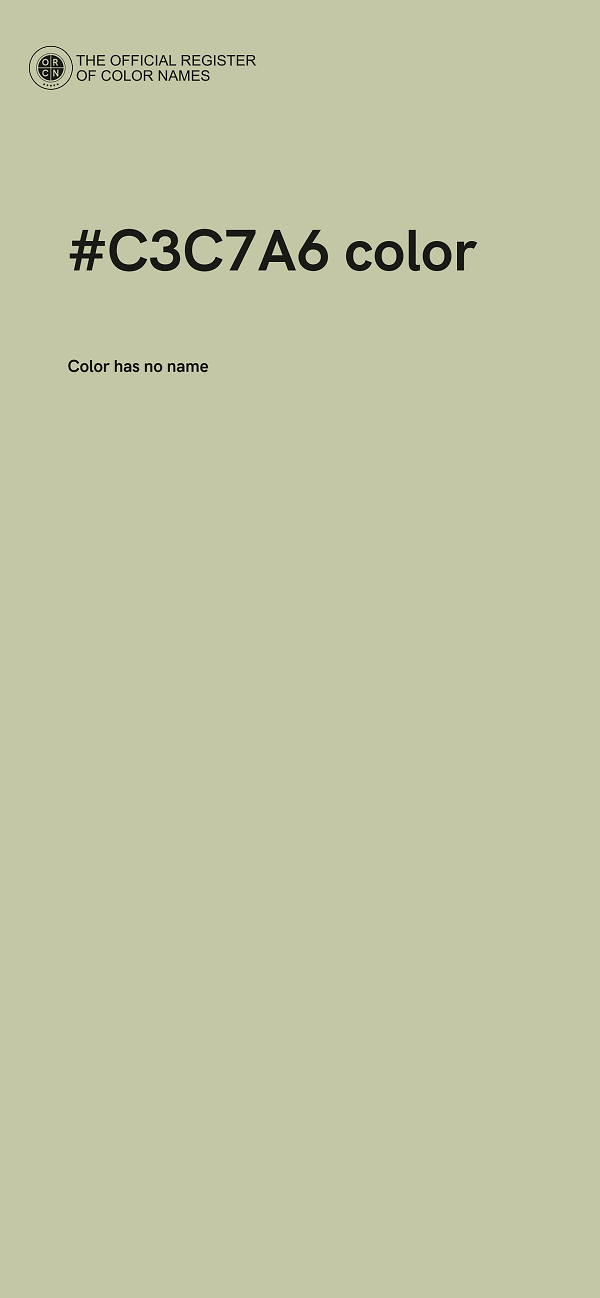 #C3C7A6 color image