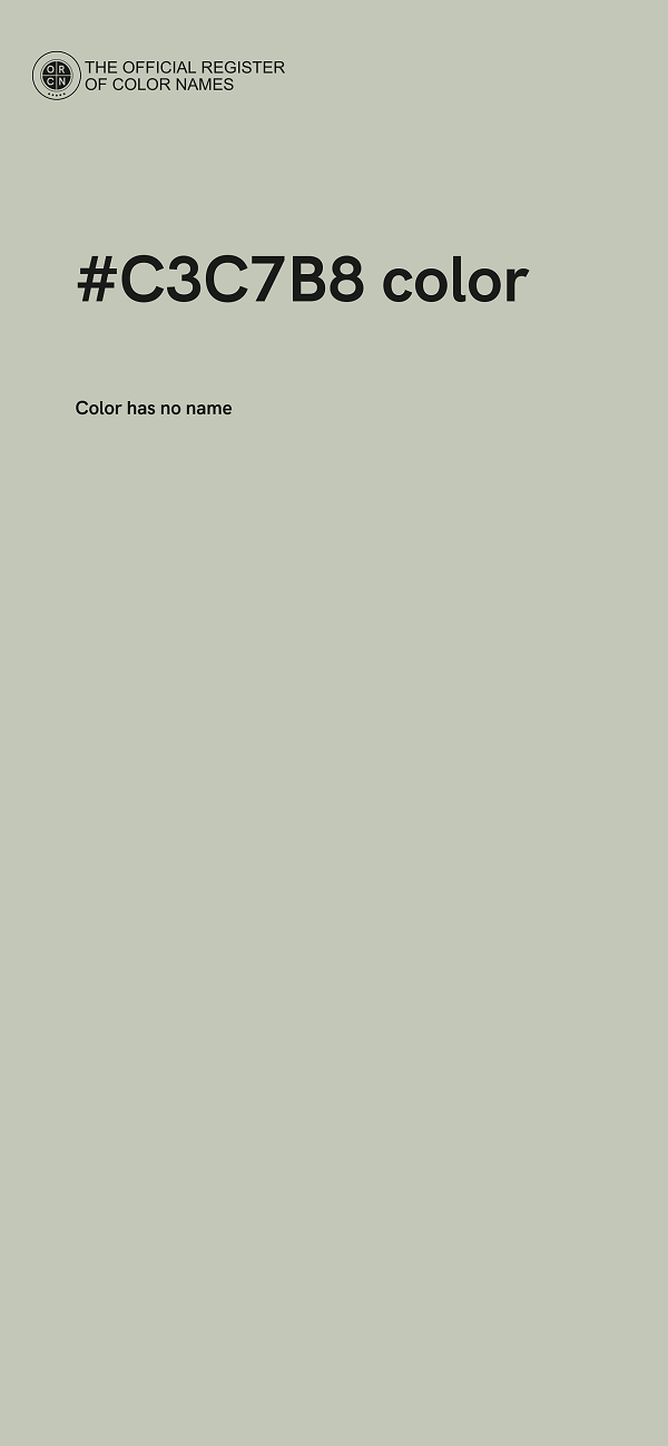 #C3C7B8 color image