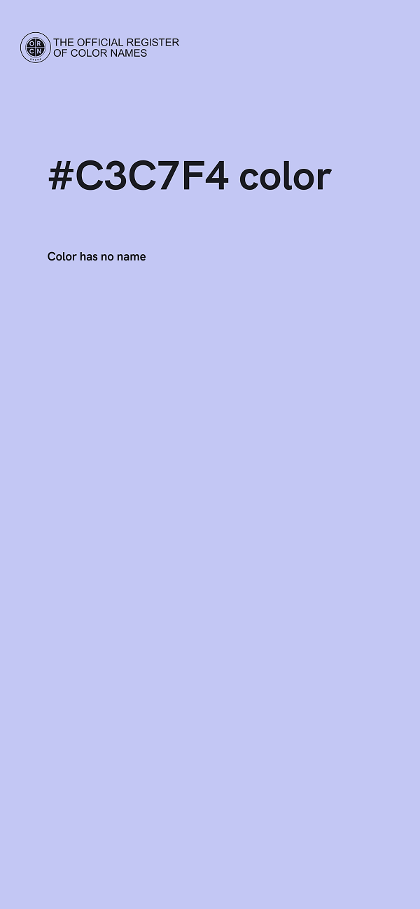 #C3C7F4 color image