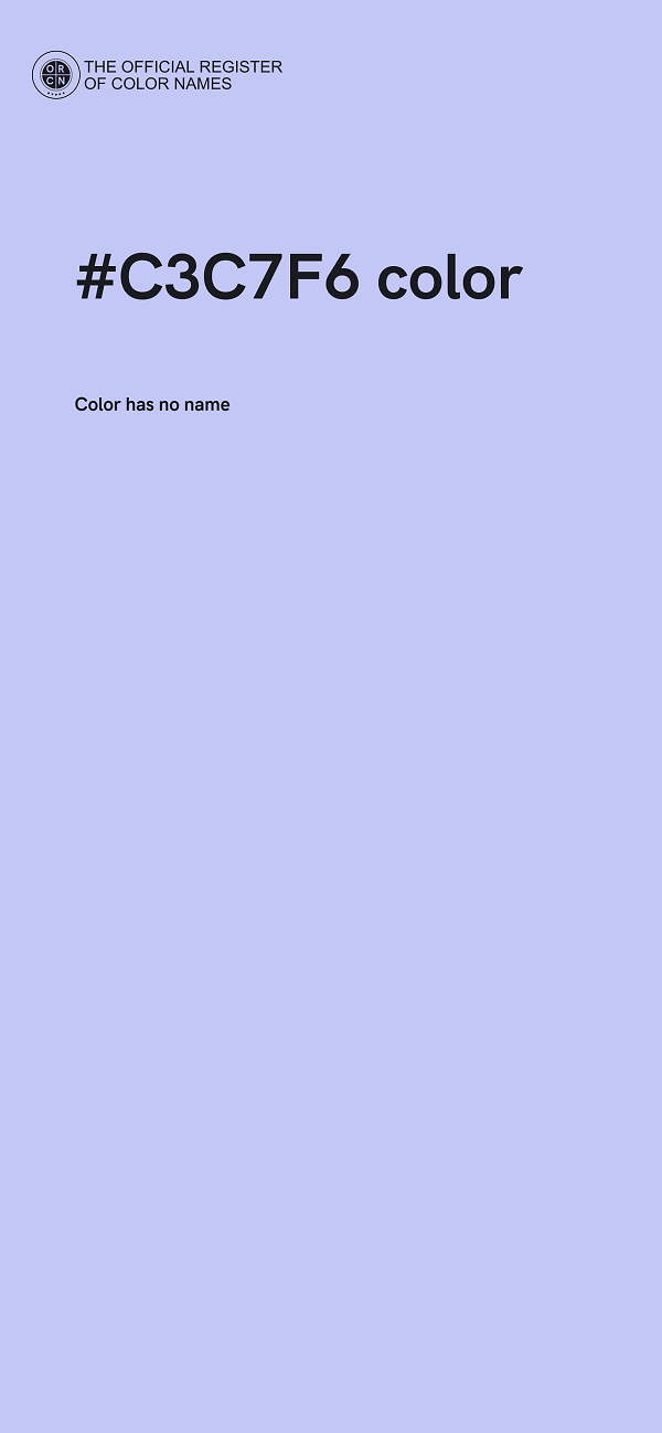 #C3C7F6 color image