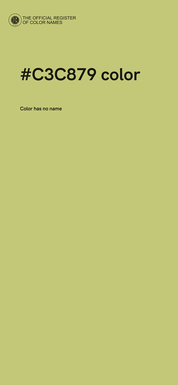#C3C879 color image
