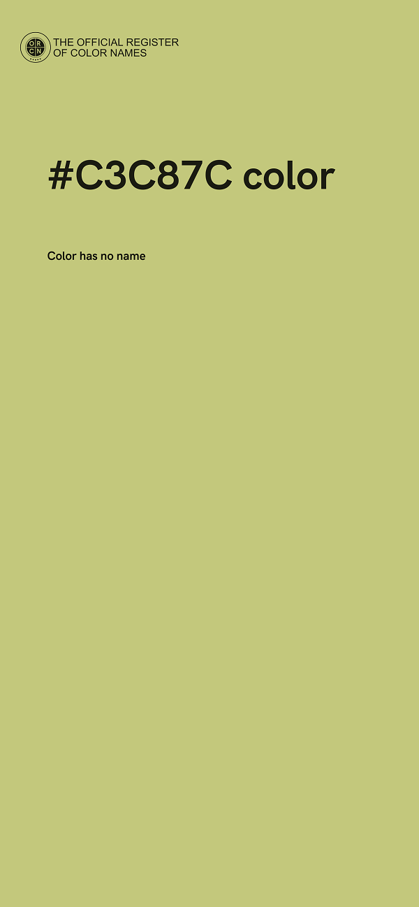 #C3C87C color image