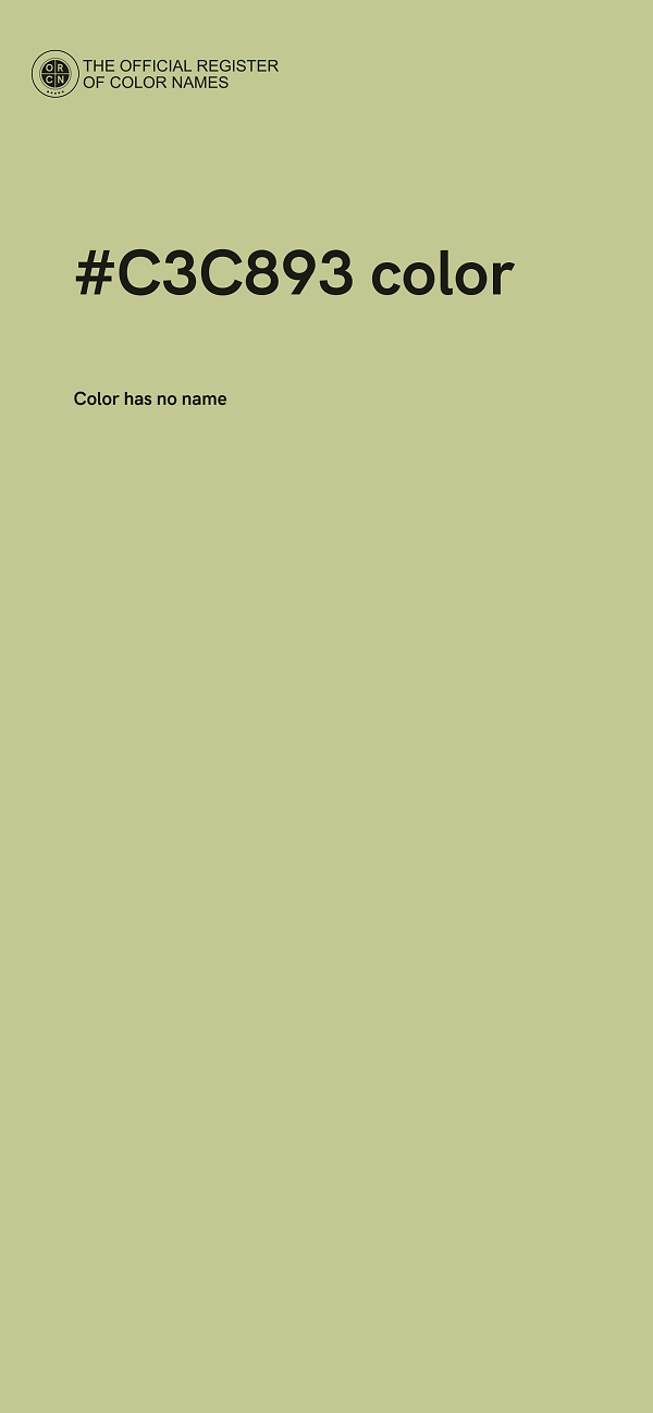 #C3C893 color image