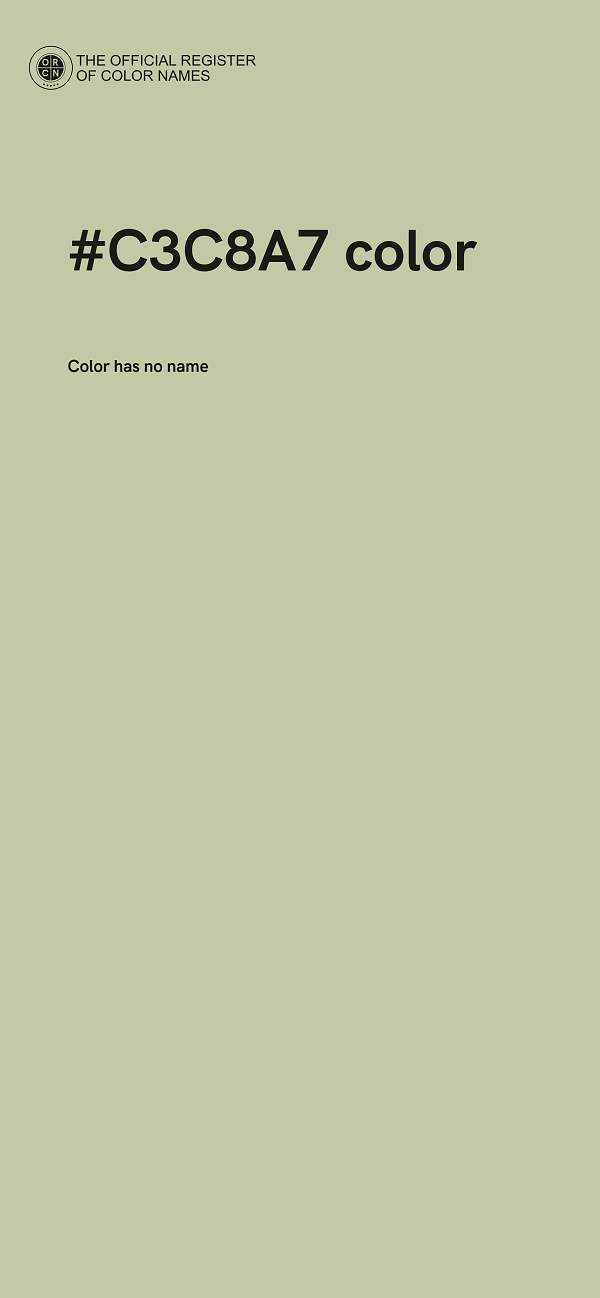 #C3C8A7 color image
