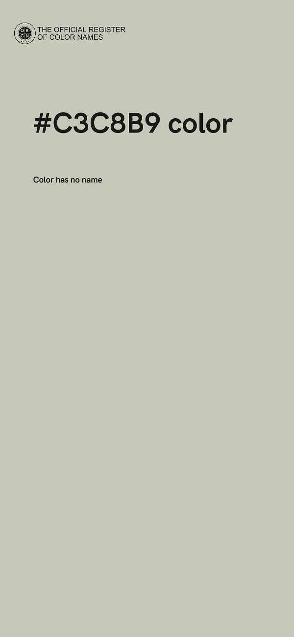 #C3C8B9 color image