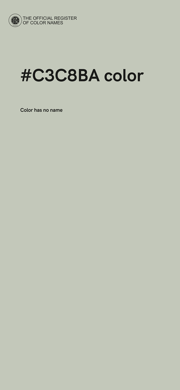 #C3C8BA color image