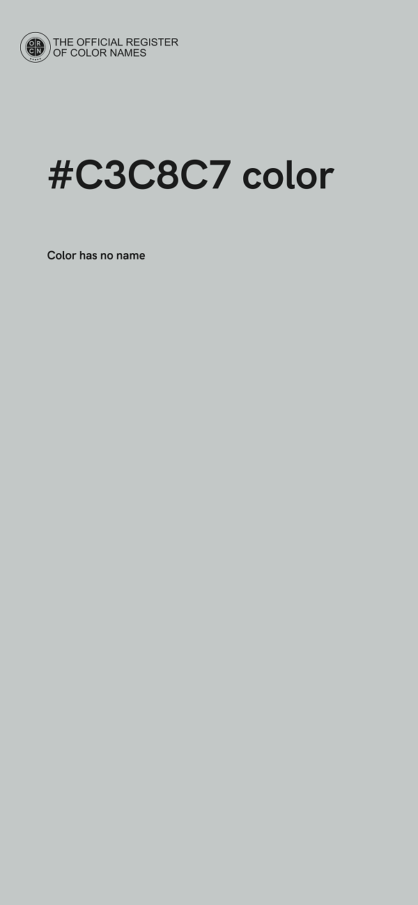#C3C8C7 color image