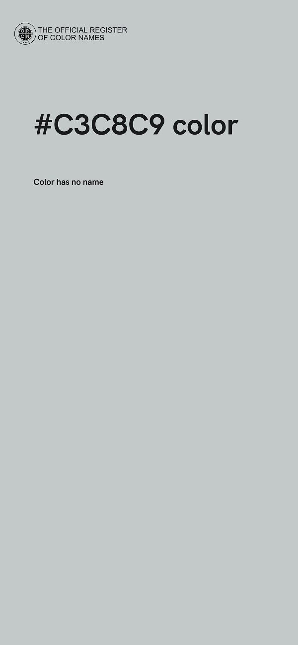#C3C8C9 color image