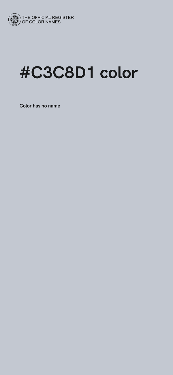 #C3C8D1 color image