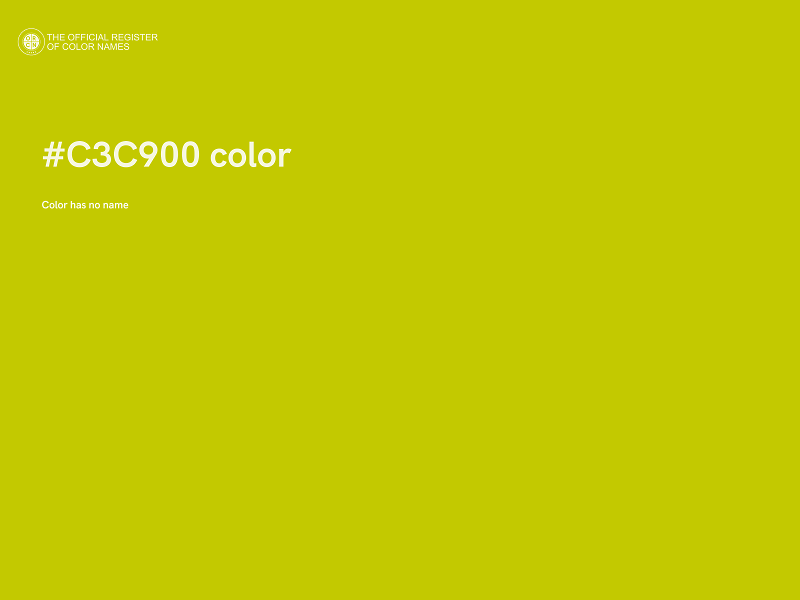 #C3C900 color image