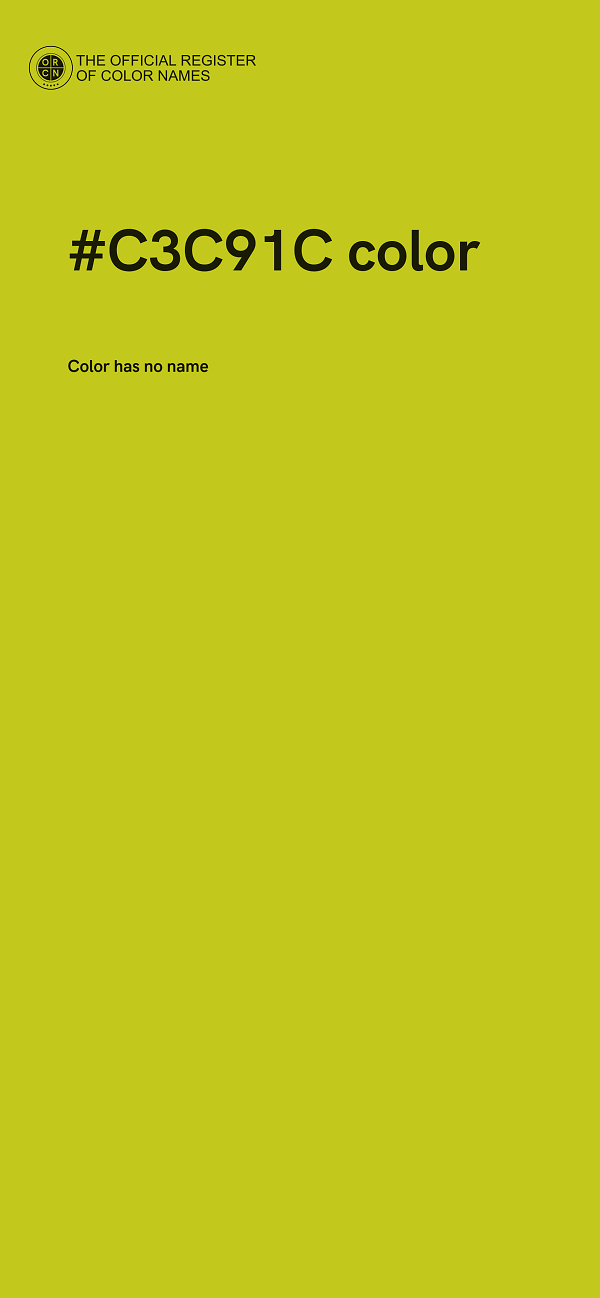 #C3C91C color image