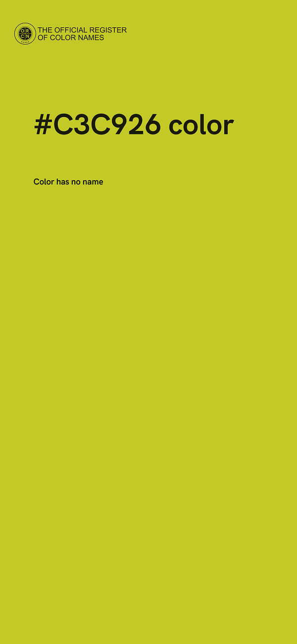 #C3C926 color image