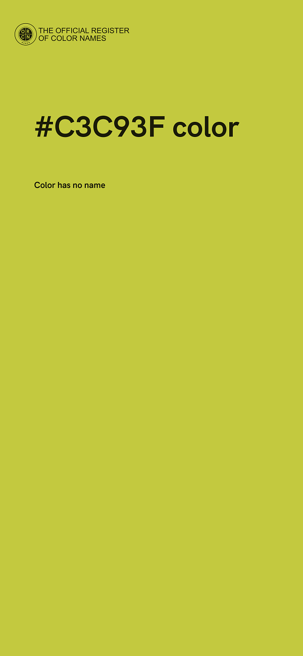 #C3C93F color image