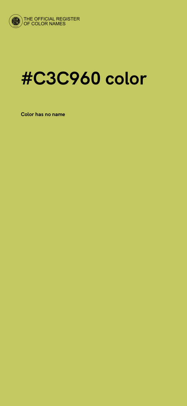 #C3C960 color image