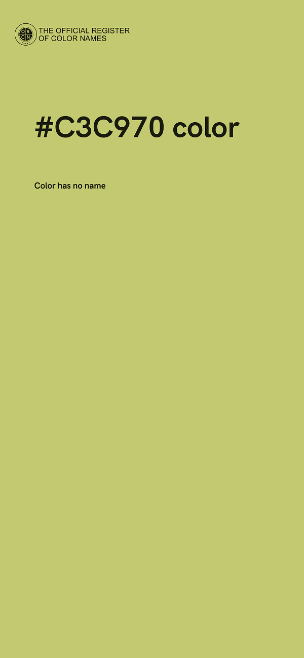 #C3C970 color image