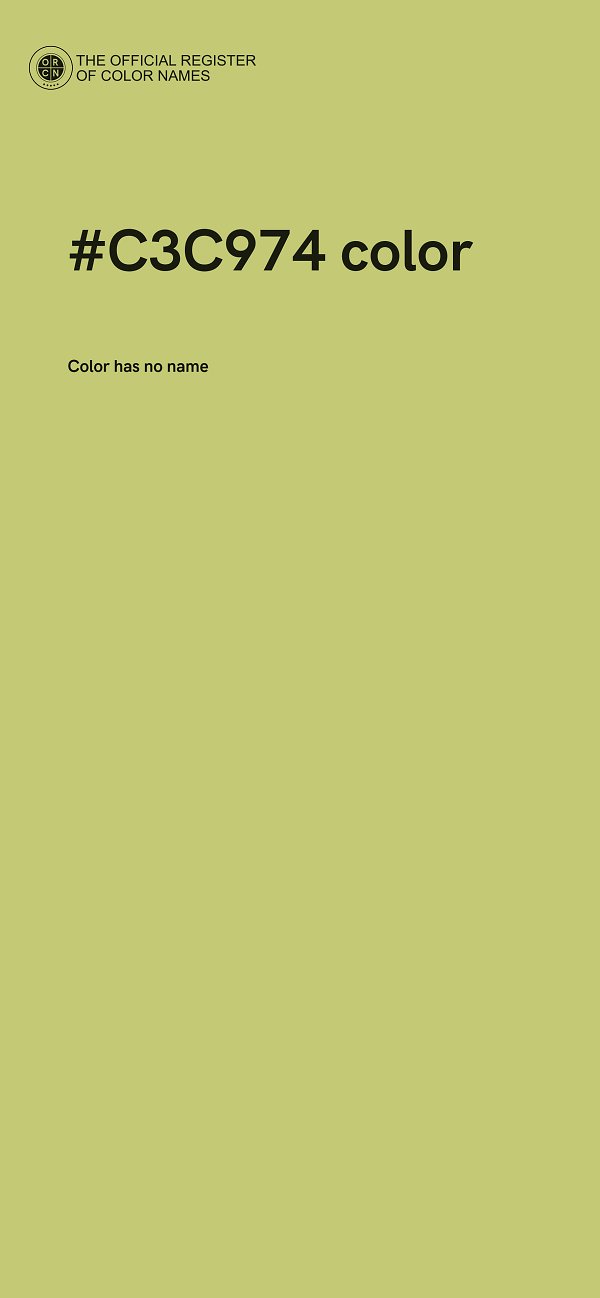 #C3C974 color image