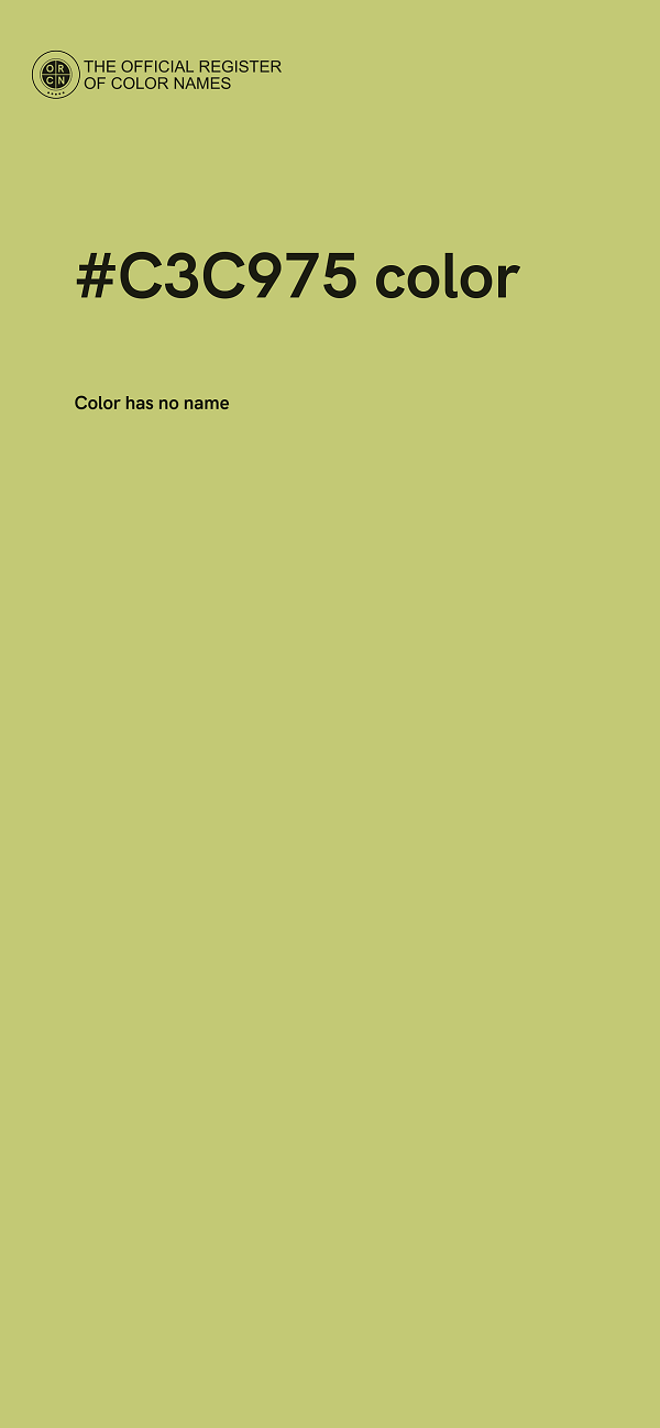 #C3C975 color image