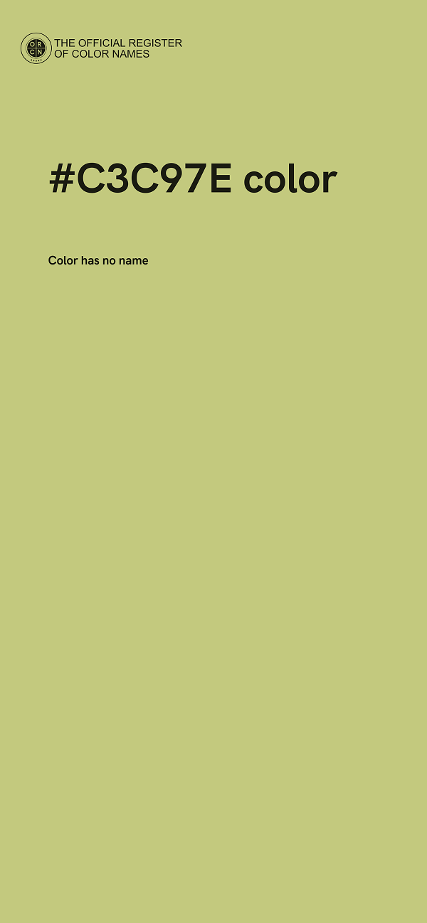 #C3C97E color image