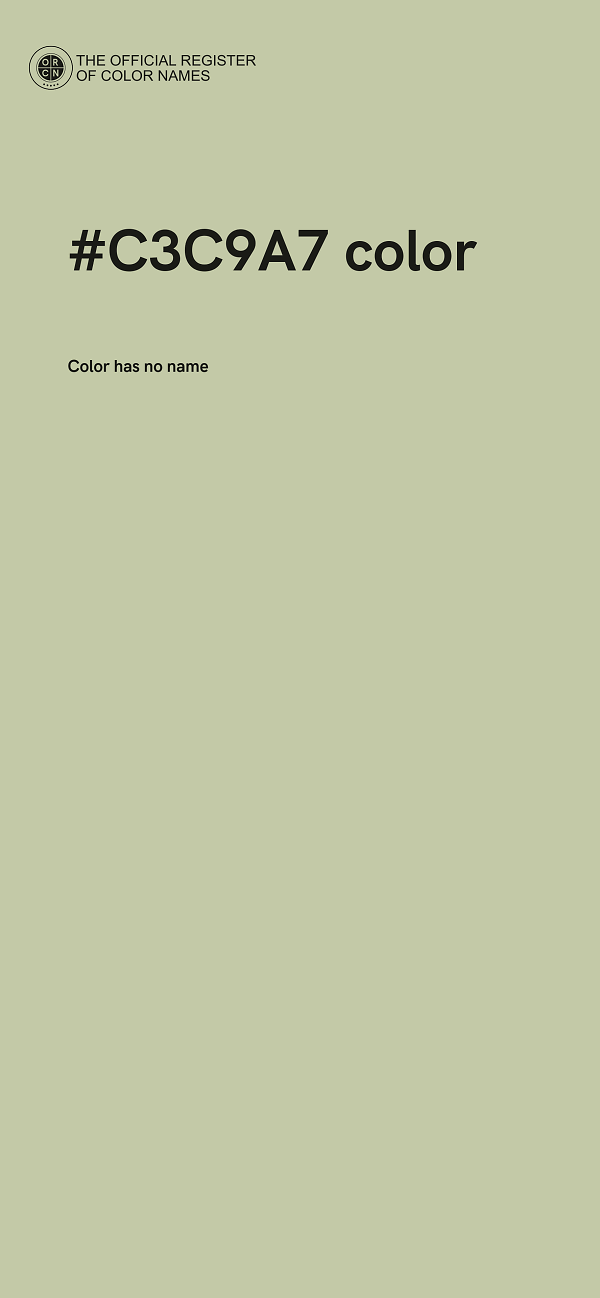 #C3C9A7 color image