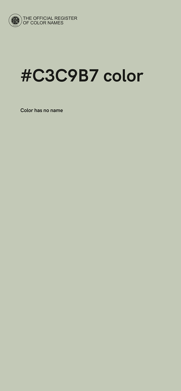 #C3C9B7 color image