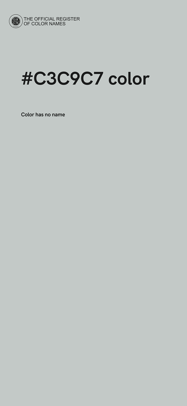 #C3C9C7 color image