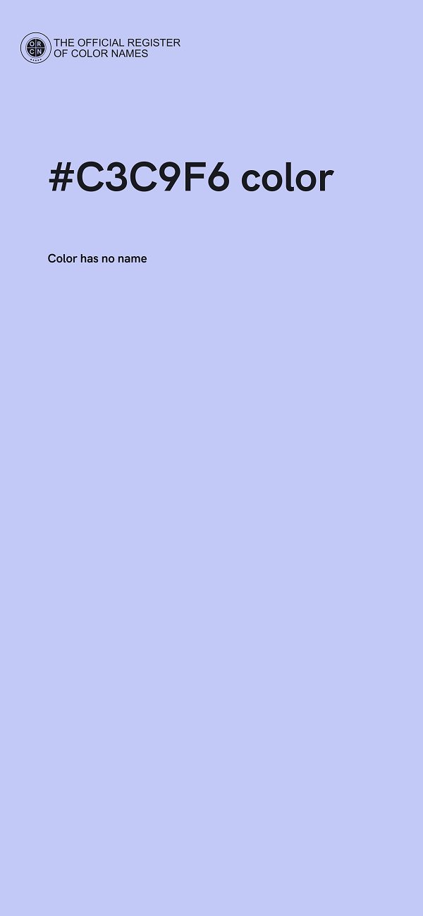 #C3C9F6 color image