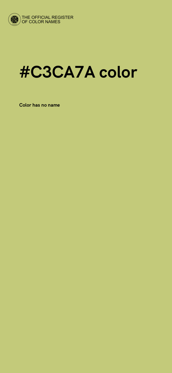 #C3CA7A color image