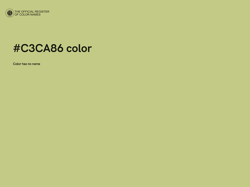 #C3CA86 color image