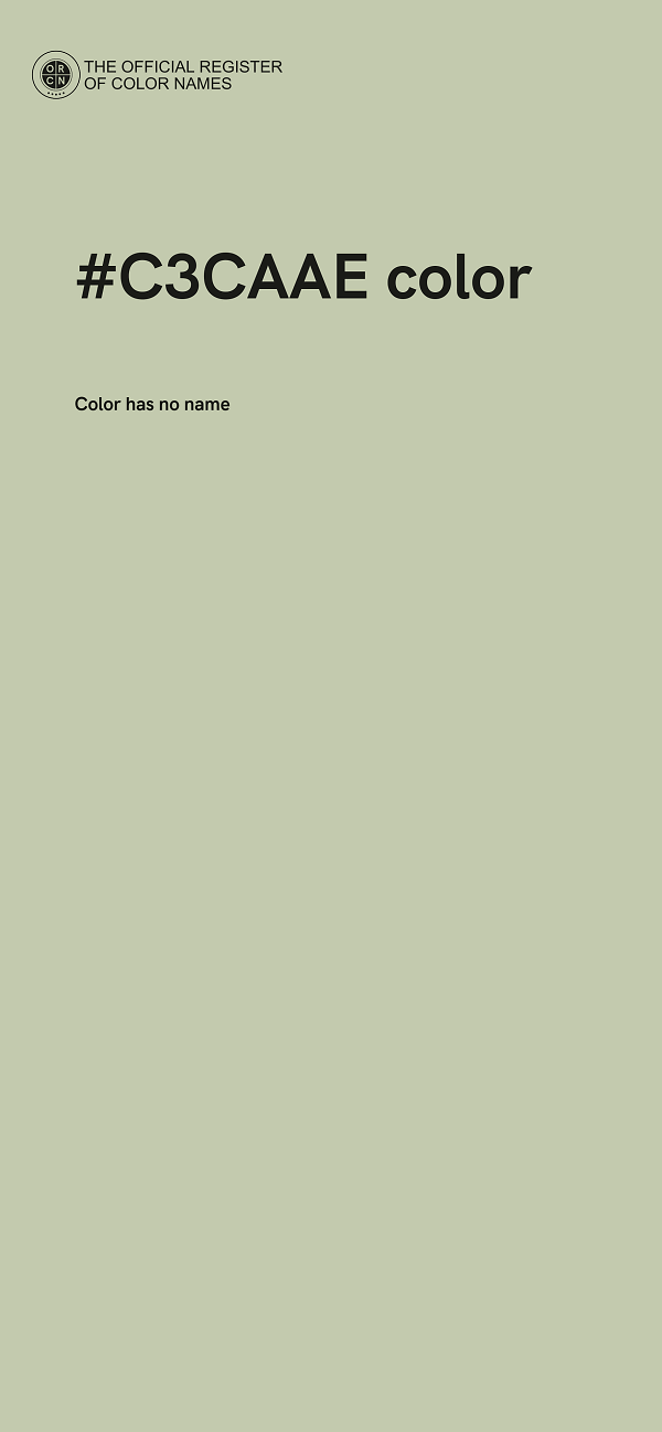 #C3CAAE color image