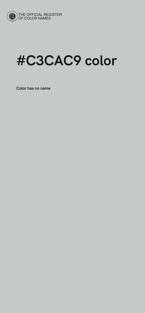 #C3CAC9 color image