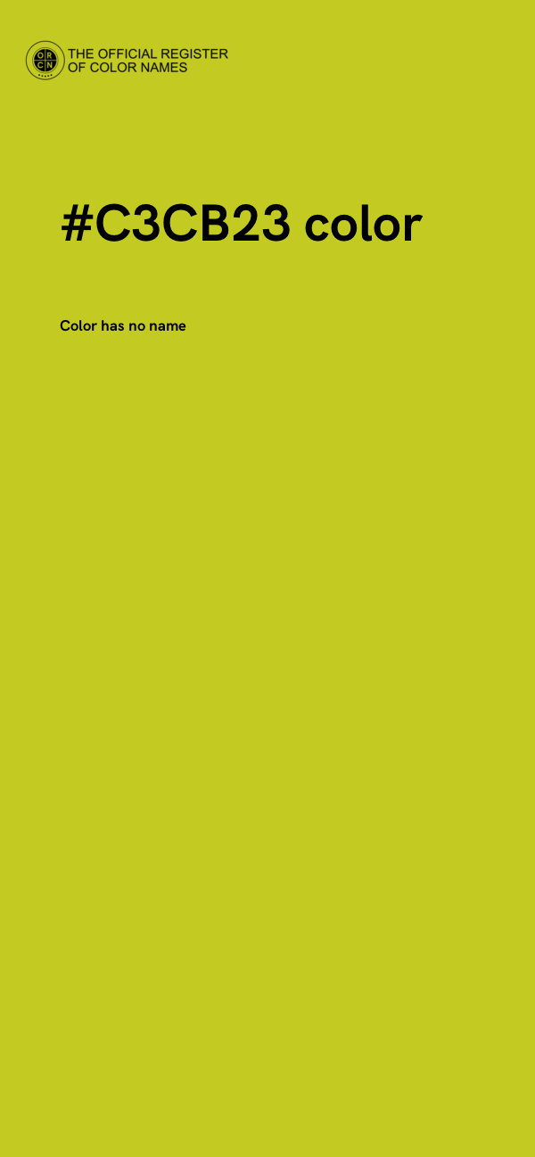 #C3CB23 color image