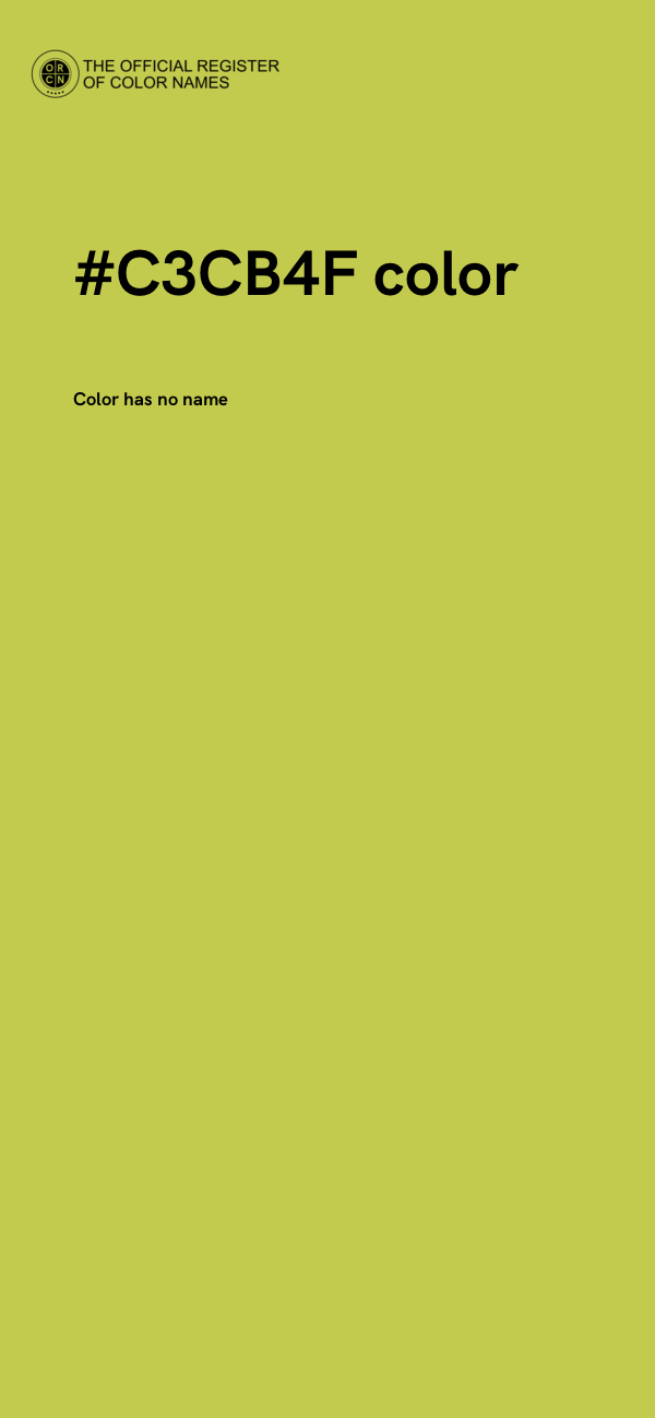 #C3CB4F color image