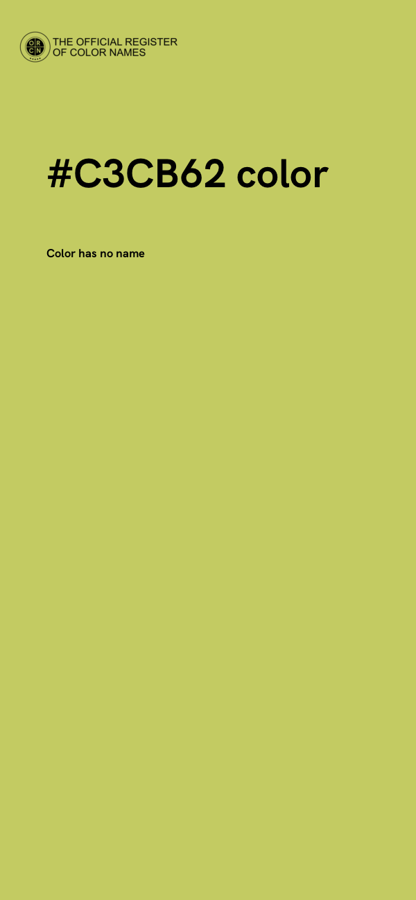 #C3CB62 color image