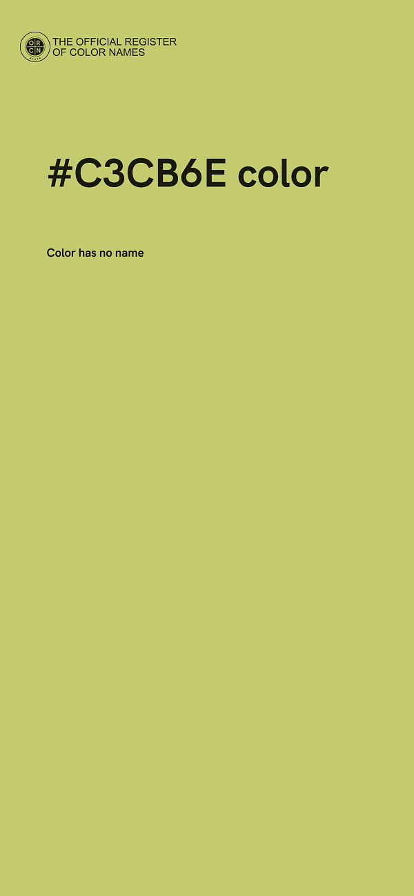 #C3CB6E color image
