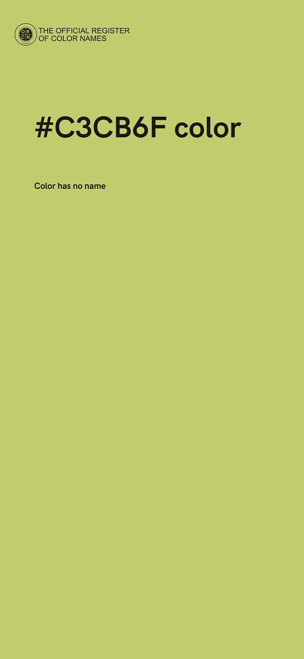 #C3CB6F color image