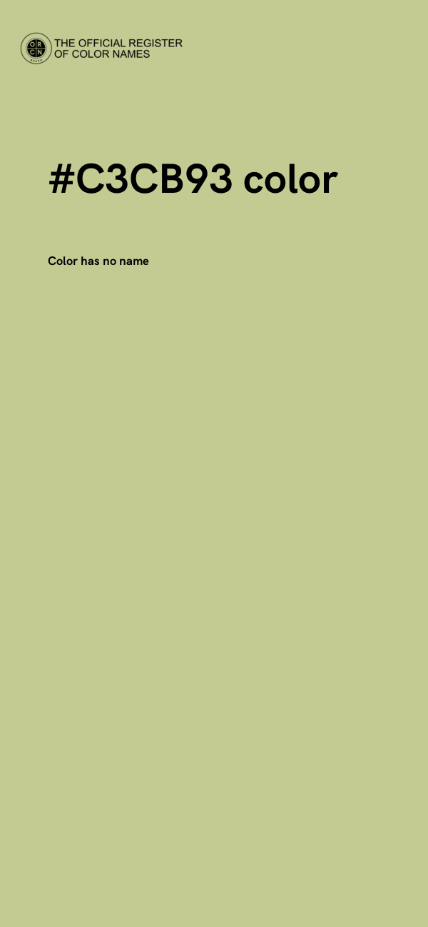#C3CB93 color image