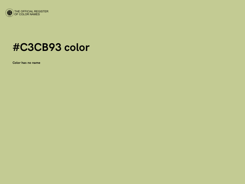 #C3CB93 color image