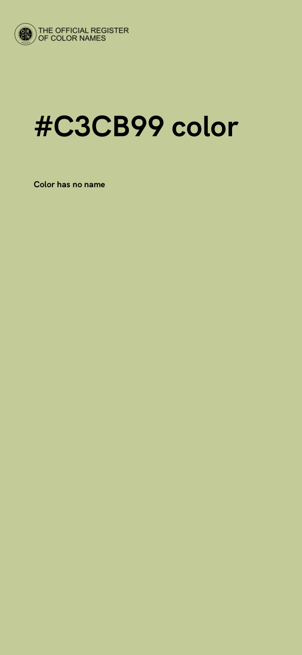 #C3CB99 color image