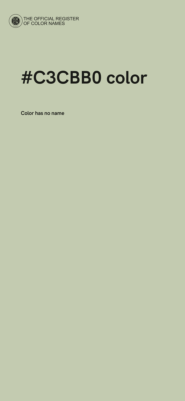 #C3CBB0 color image