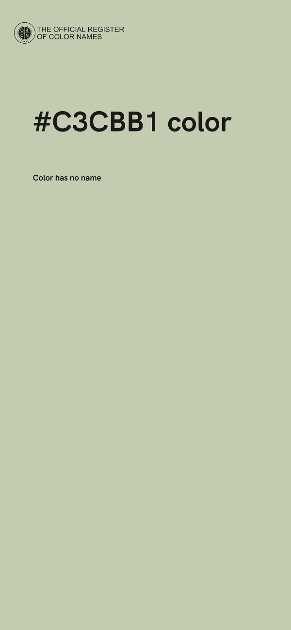 #C3CBB1 color image