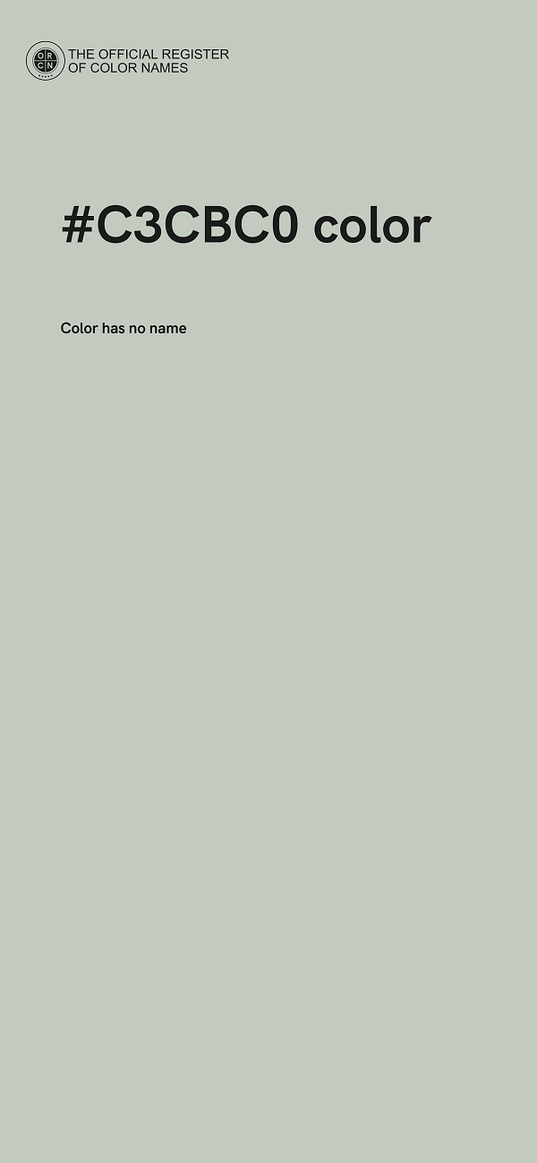 #C3CBC0 color image